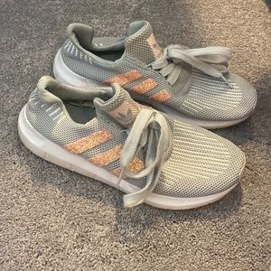 Pink and Gray Adidas